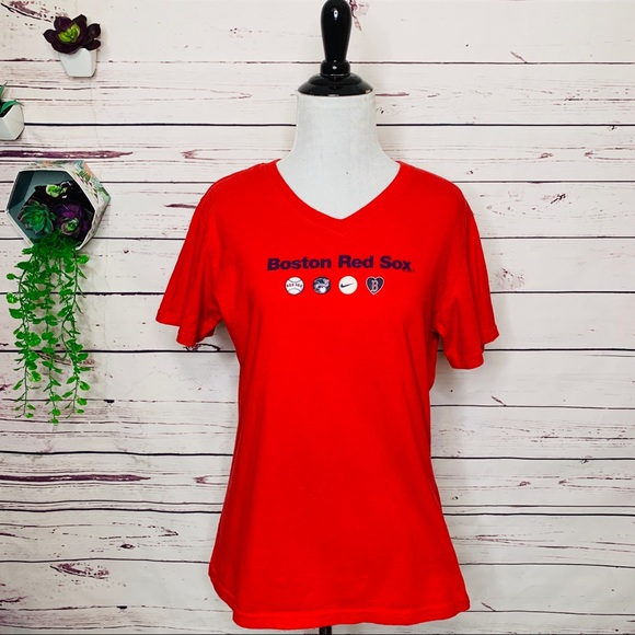 Nike Boston Red Sox Baseball Short Sleeve T-shirt Women’s Size Large - Picture 5 of 11